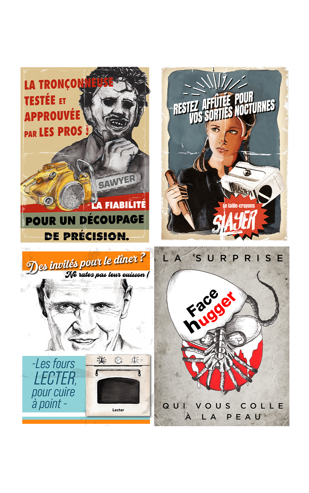 Lot affiches détournées