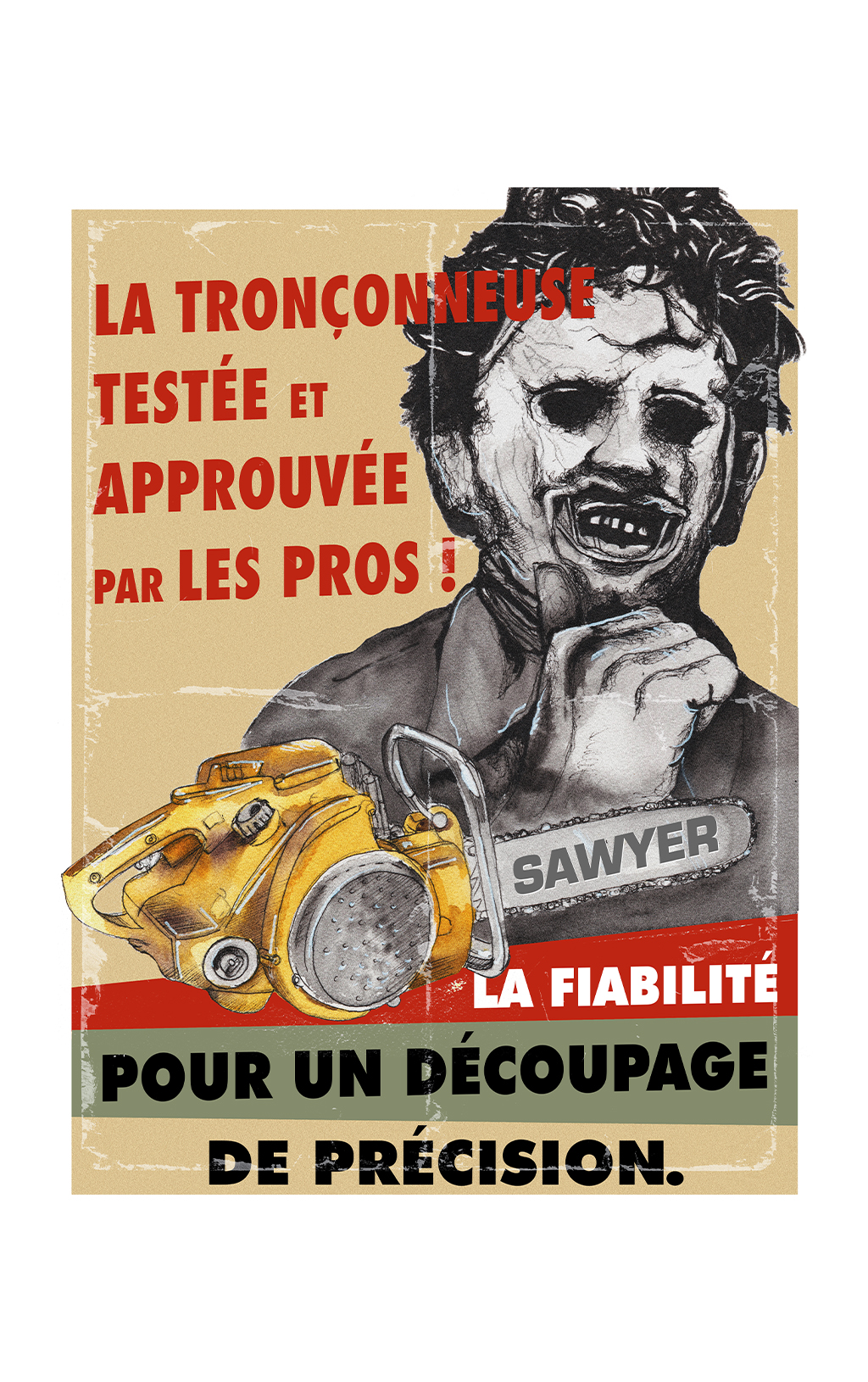 Affiche Leather Face